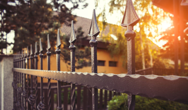 ornamental iron fence